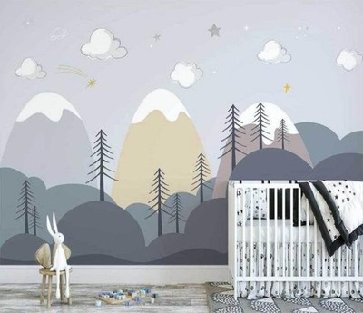 3D Mountain Tree O838 Wallpaper Wall Murals Removable Wallpaper Sticker Amy