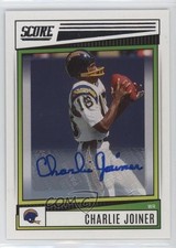 2022 Score Signatures Charlie Joiner #142 Auto HOF 8u3