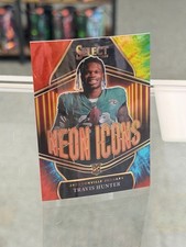 Travis Hunter 2025 Panini Select - Neon Icons #11 Tie-Dye Prizm /25 RC