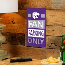 Kansas State University Fan Parking USA Metal Wall Sign, 7.5" x 11.5"