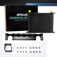 Universal 30 Row AN10 Aluminum Engine Transmission Oil Cooler+Mounting Bracket