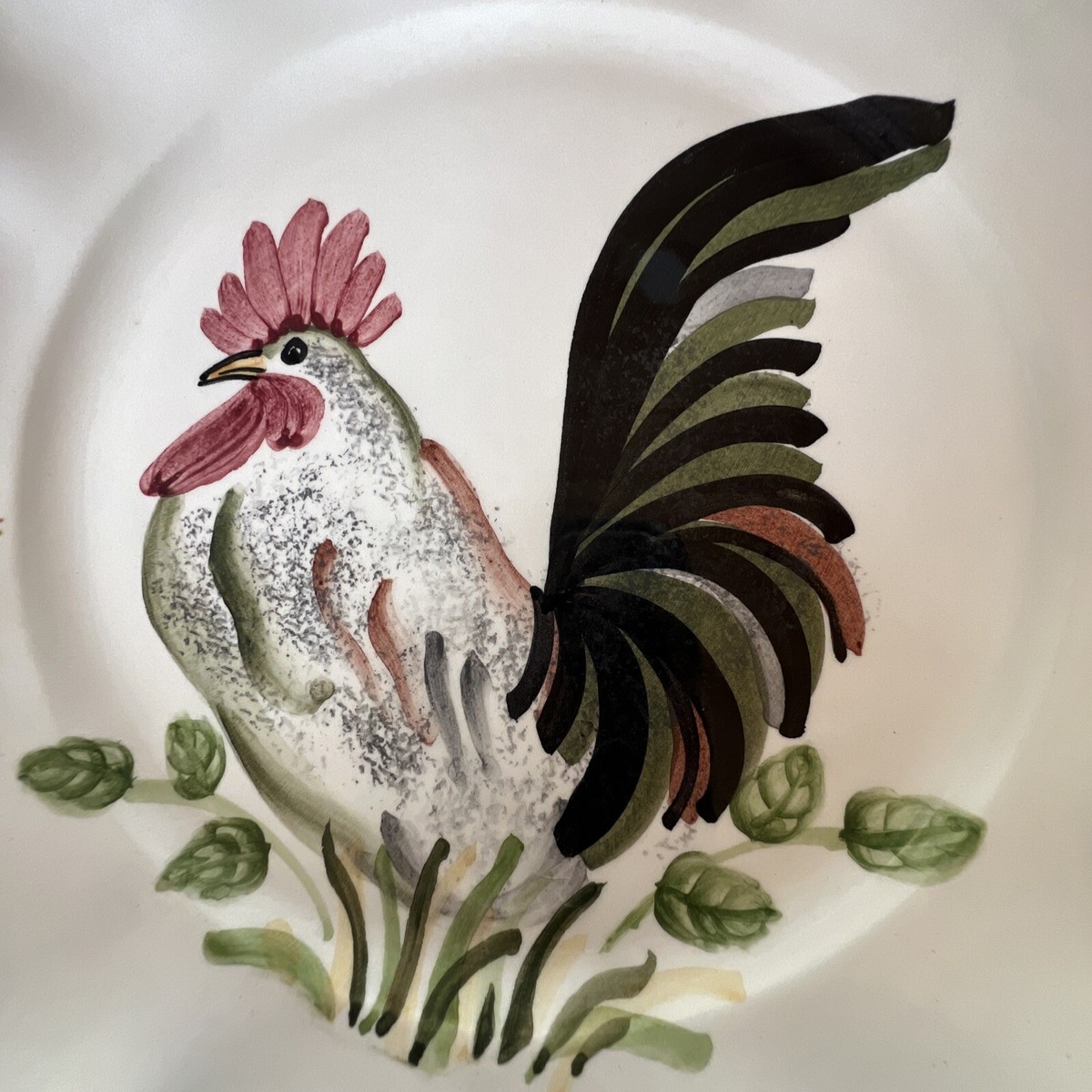 Vintage 1970's Rooster Plates Made In Italy | eBay