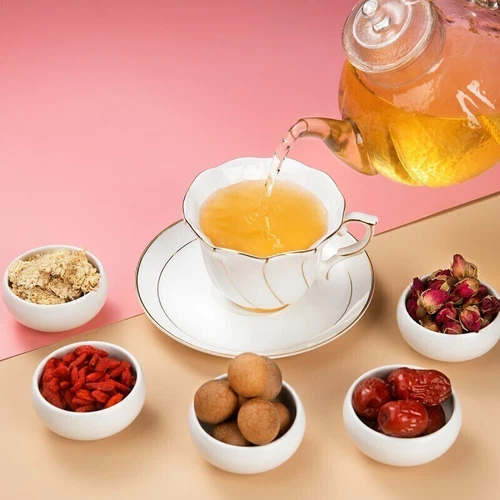 120g*2box Beijing Tongrentang Longan Red Date Rose Tea - Picture 4 of 7