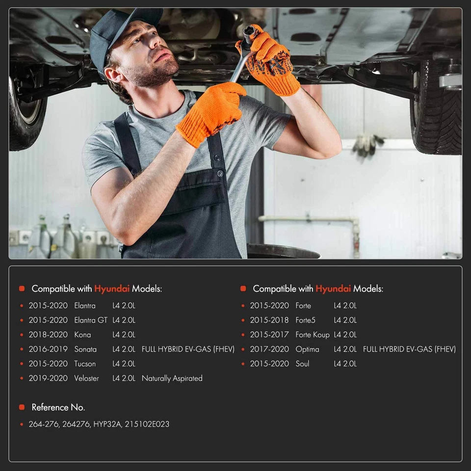 Cacerola de aceite del motor con tapón de drenaje para Hyundai Elantra Sonata Kona Kia Forte5 Optima Foto 2 de 4