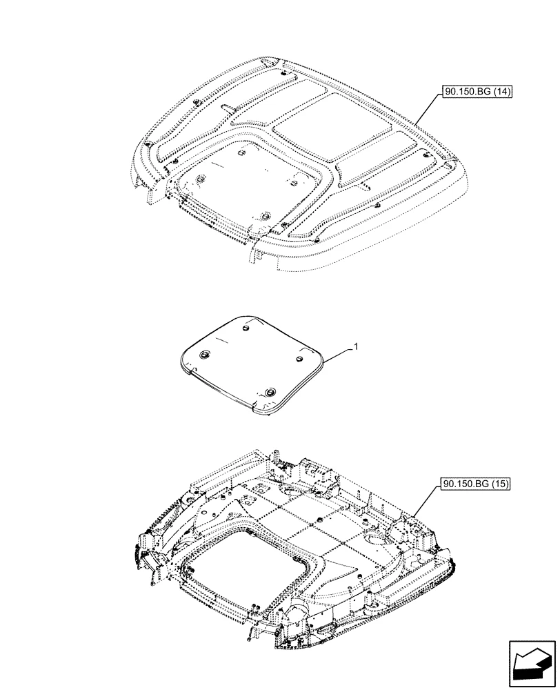 CNH New Holland, HATCH WINDOW # 84318628, 82023410, 82035472  