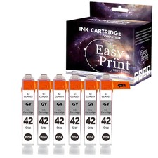 6PK CLI42 CLI 42 CLI-42 Gray Ink Cartridge for Pro100S Pro100 Printer
