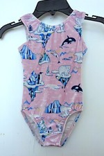 Destira Gymnastics Leotard "Polar Vibes" Multi-Color Velour Size CXS