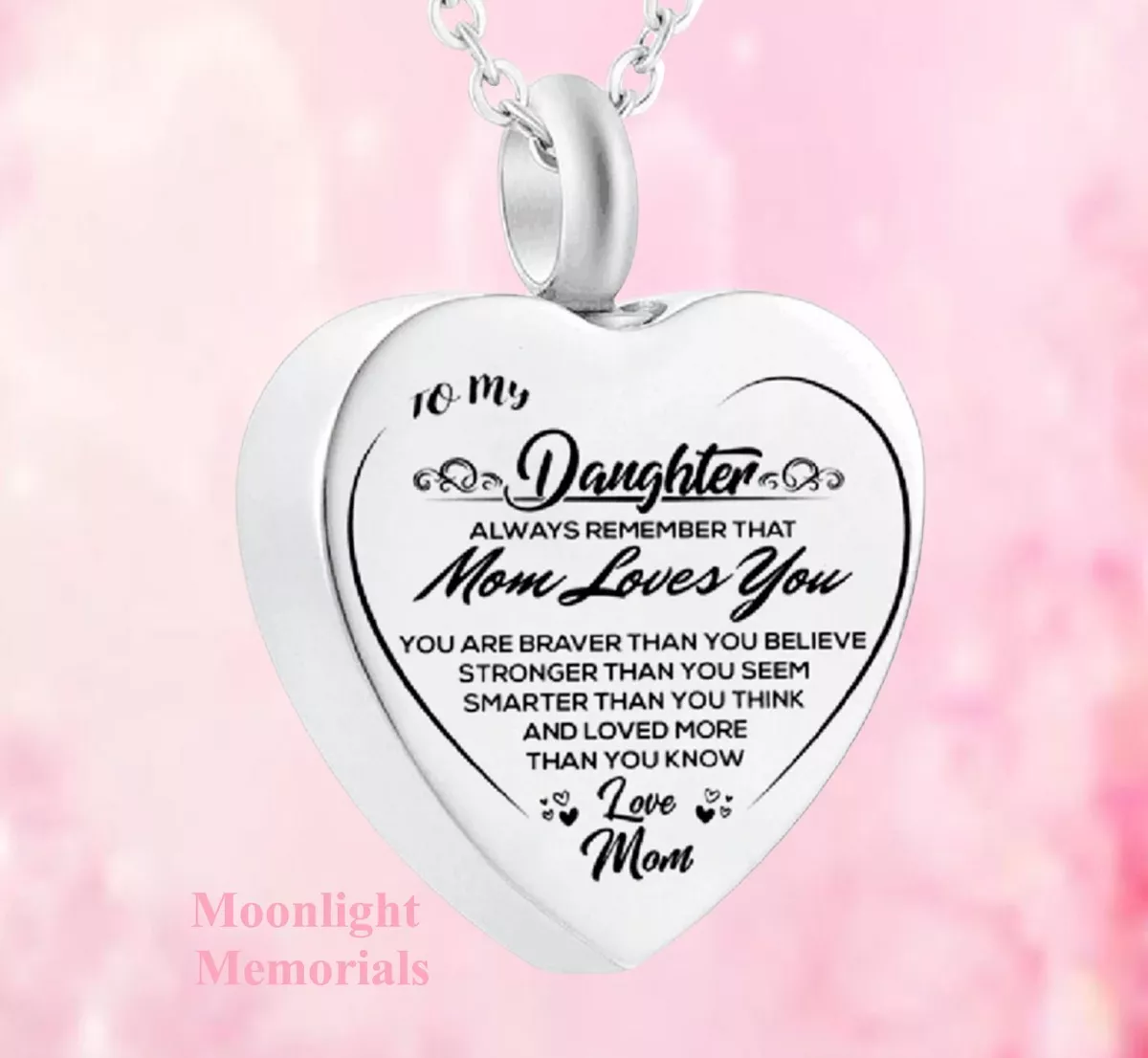 Mom on sale ashes necklace