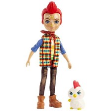 GJX39 -Redward Rooster Puppe & Cluck Tierfreund-Figur ca. 15 cm große Puppe m...