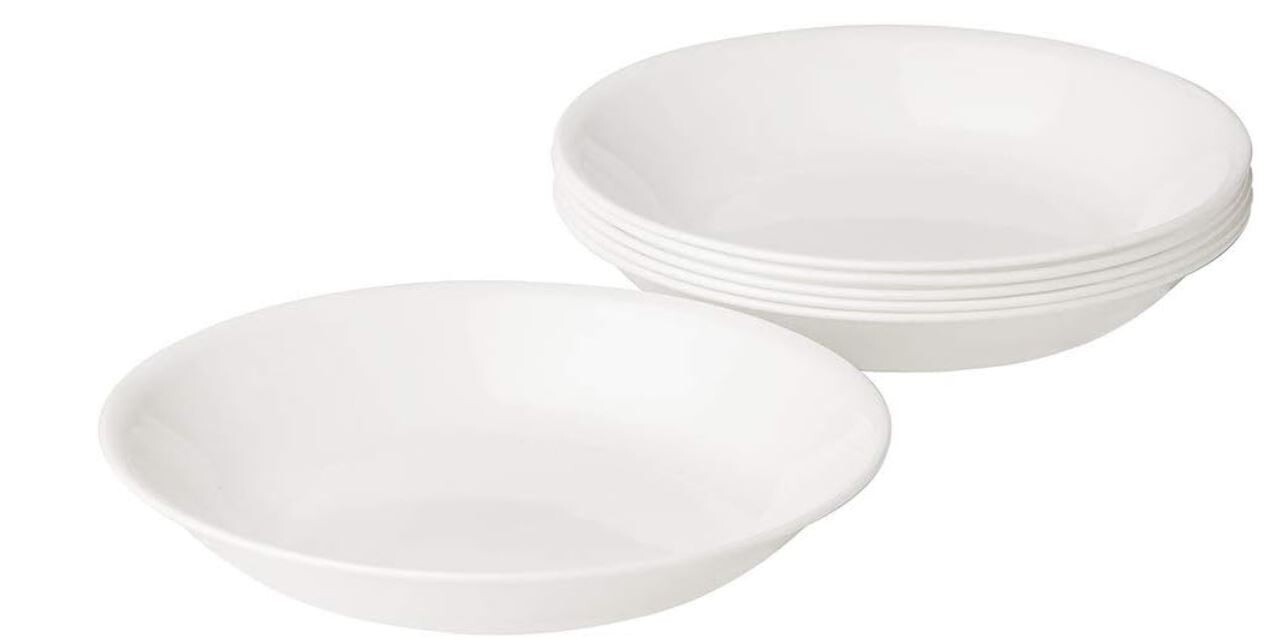 Corelle Winter Frost White 6-Piece 20 oz Pasta Bowl Set New