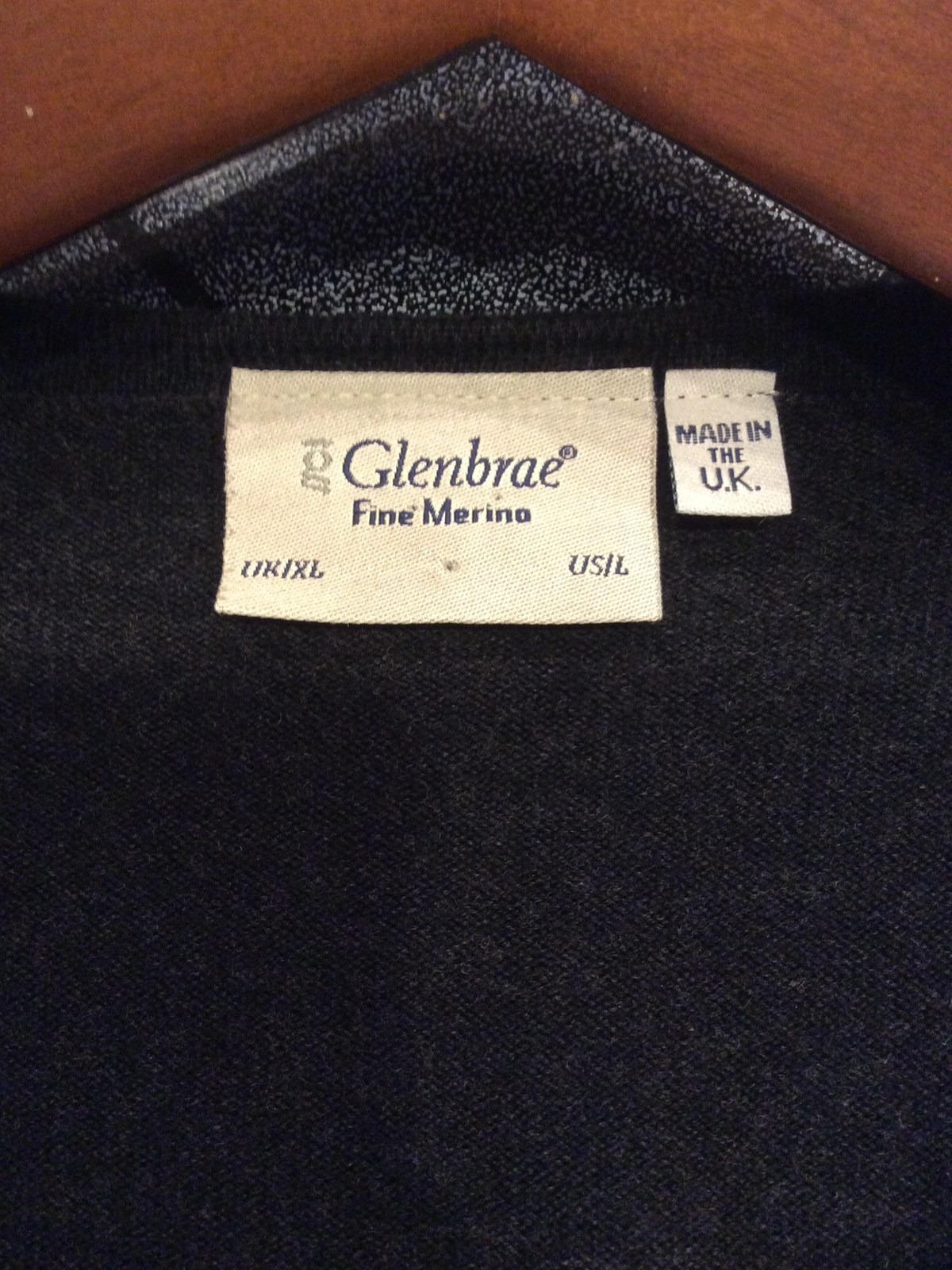 Glenbrae V Neck Golf Sweater “Royal Porthcawl G.C.” Logo Black Large eBay