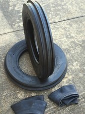 TWO 400x8 4.00-8 Front 3 Rib Garden CUB CADET Easy Steer Tractor Tires w/Tubes