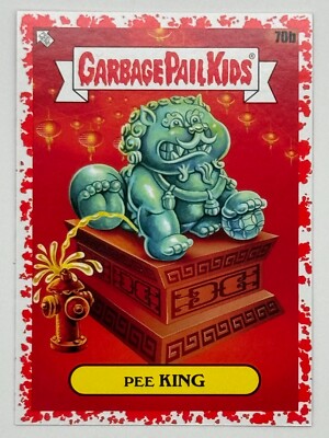 2023 Topps Garbage Pail Kids Go On Vacation 70b PEE KING Red Parallel /75