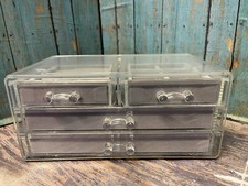 Organizador de Joyas con 5 Cajones Acrílico Transparente Joyero Apilable