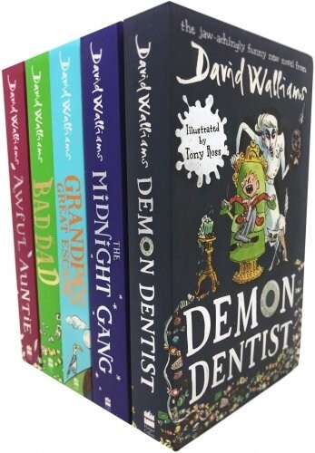B&Q -  David Walliams 5 Books Set Collection (Series 2) (Midnight GangBad DadGrandpas Great EscapeAwful AuntieDemon Dentist) - Image 2