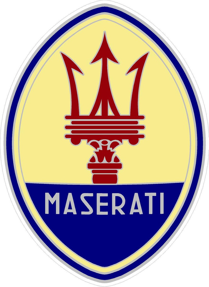 最終値下げ MASERATI ビッグトライデントロゴ 壁飾り 非売品 Maserati Trident Logo Vinyl Decal home laptop Choose Size/Color | eBay