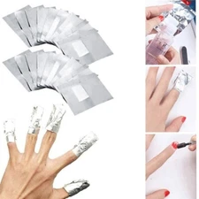 50/100PCS ACRYLIC REMOVAL NAIL FOIL GEL WRAPS POLISH SOAK OFF REMOVER ART