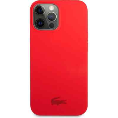 Original Lacoste Rot Flüssig Silikon Case Hülle iPhone 13 Pro