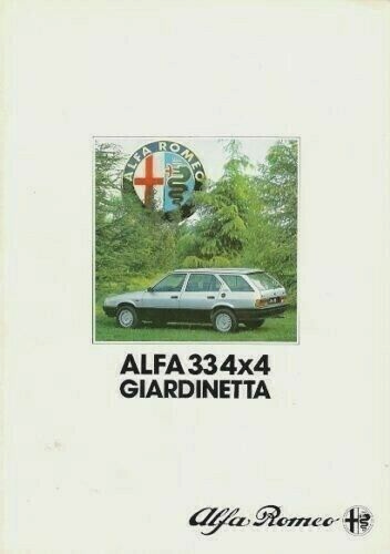 Alfa Romeo 33 1.5 4x4 Estate 1985-87 UK Market Foldout Sales Brochure
