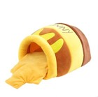 Honey Pot Pet Bed Cat & Dog Cave Small Animal House - Removable Cushion Washable