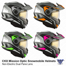 CKX Mission AMS Optic Snowmobile Helmet Dual ...