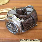 22mm Iguana Bund Band Genuine Leather Lizard Wrist Watch Strap Cuff Bracelet