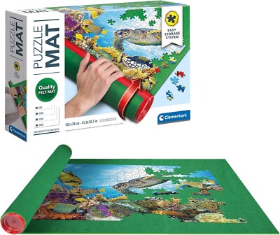 Clementoni- Puzzle Mat: Keep Pieces Together & Build Anywhere, Easily and Safely
