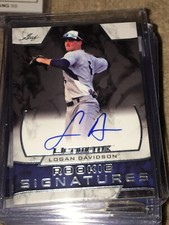 LOGAN DAVIDSON 2019 Leaf ULTIMATE Autograph ROOKIE SIGNATURES ATHLETICS PROSPECT
