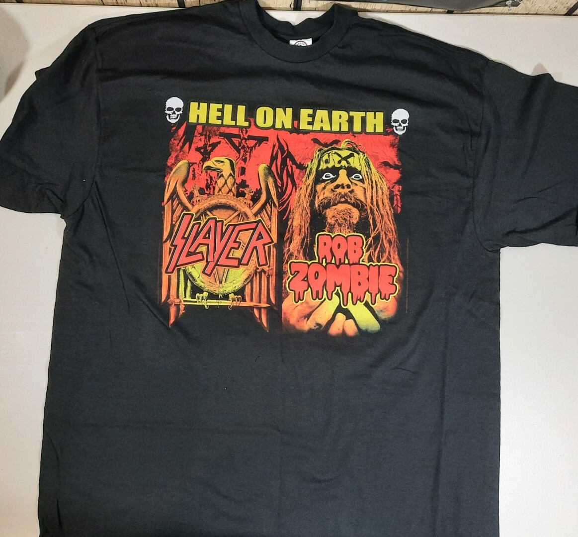 Slayer & Rob Zombie 2011 Hell On Earth Tour T Shirt 2XL | eBay Slayer & Rob Zombie 2011 Hell On Earth Tour T Shirt 2XL | eBay
