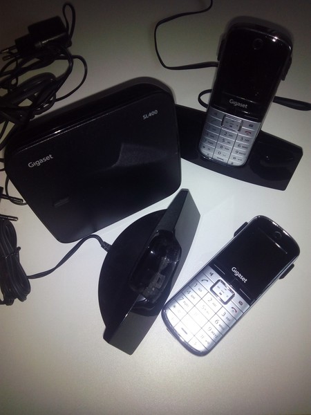 Siemens gigaset SL400 + SL400H telefono mano 