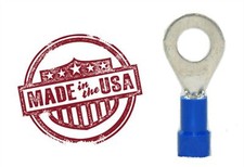 MVP 25 Blue 14-16 AWG Vinyl Insulated Ring Terminals #6 Stud - Made in the USA