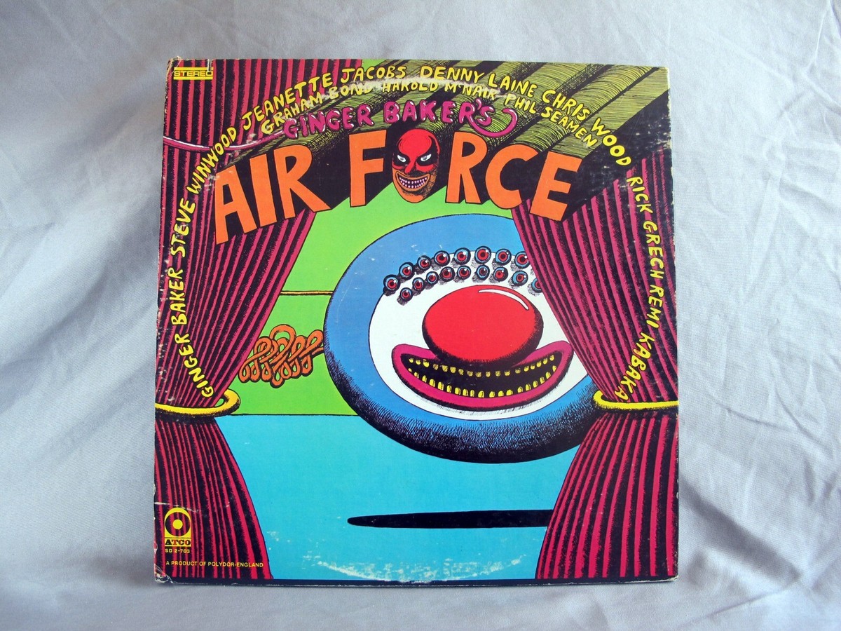 Ginger Baker's Air Force 1970 Jazz Rock 2LP Vinyl Record SD 2-703