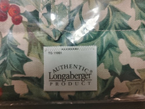 LONGABERGER AMERICAN HOLLY HANDLE GRIPPER NEW IN BAG - Picture 5 of 5