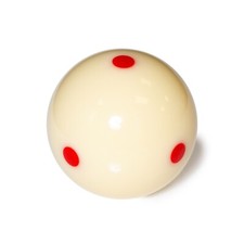 OKKO Billiard Pool Cue Ball – Regulation Size 2-1/4” – 57.2 mm - with 6 Red Dots