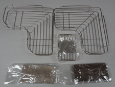 Stainless Steel adhesive Bathroom shower Caddy Bathroom Corner Rack Bathroom She