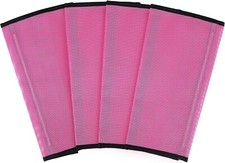 Fly Boots for Horses Set of 4, Breathable Plastic Mesh Pink, Size Small
