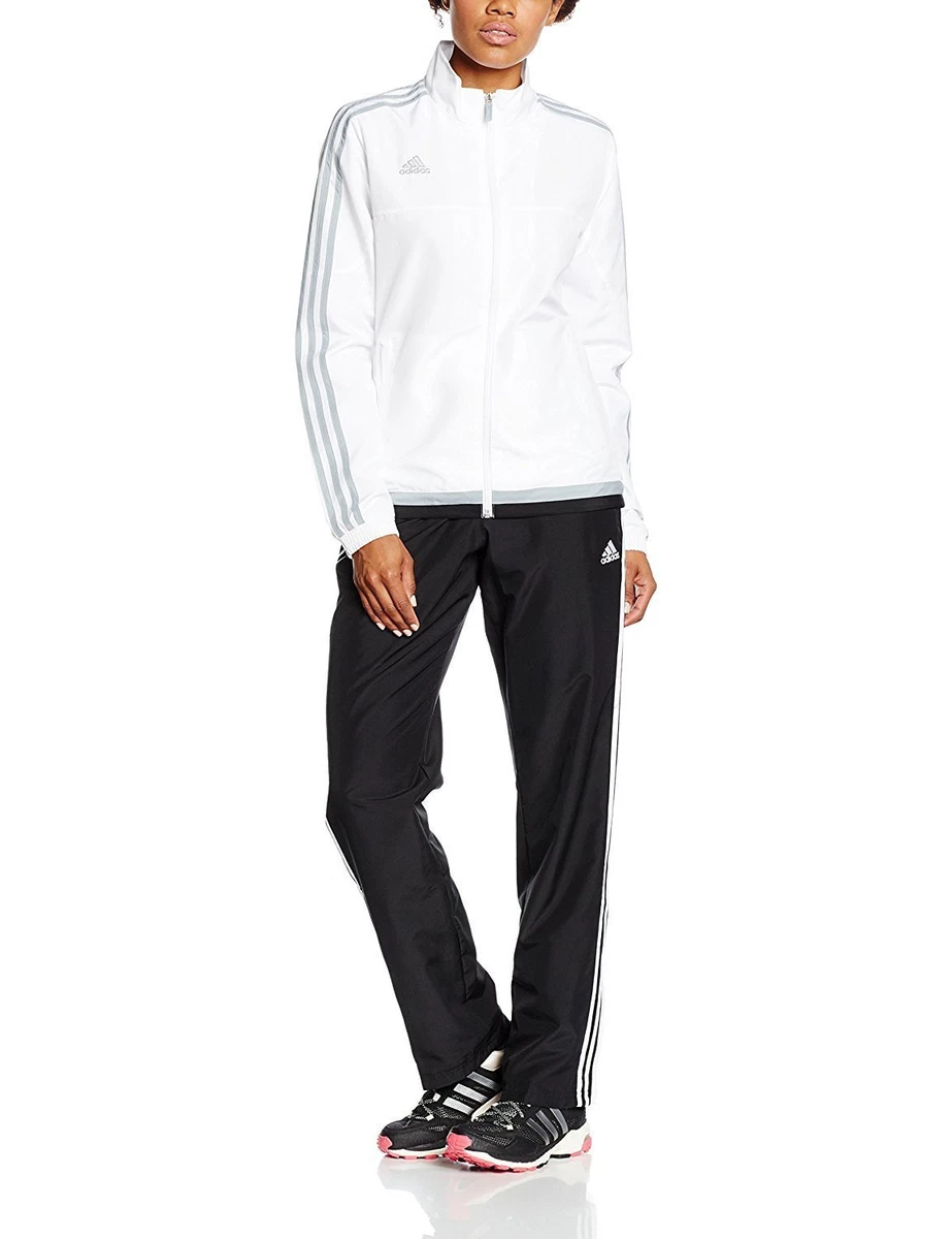 Womens Adidas Full Tracksuit Jogging Bottoms Zip Jacket Track Top