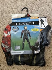 Disguise Spartan Emile Halo Muscles Costume Boys Medium 8-10 Halloween Cosplay