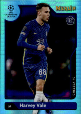 2022 Topps Merlin Refractor Harvey Vale #58 UEFA Champions League RC