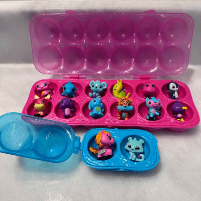 Hatchimals Colleggtibles 14 Figures Glitter Glamfetti Egg Storage Crates