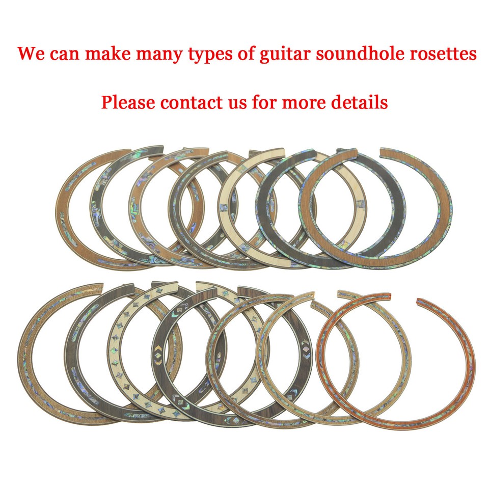Soundhole Quality Acoustic Guitar Soundhole Rosewood Rosette Full Abalone Inlay ...