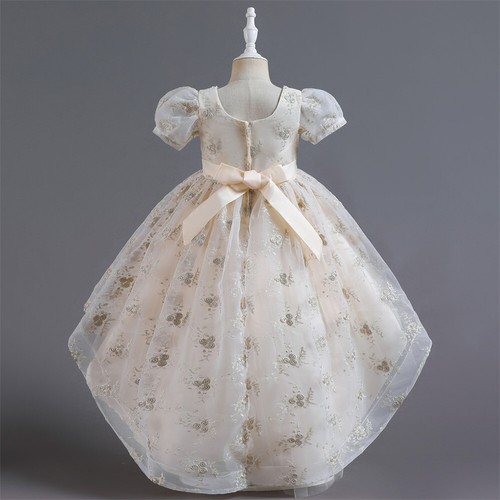 Niños Flores Niñas Vestido de Boda Vestido Dama de honor Fiesta Concurso Princesa Vestidos - Imagen 50 de 53