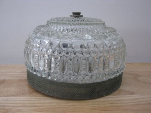 Vintage Hinkley Lighting Art Deco Bubble Glass Shade Ceiling Light Fixture
