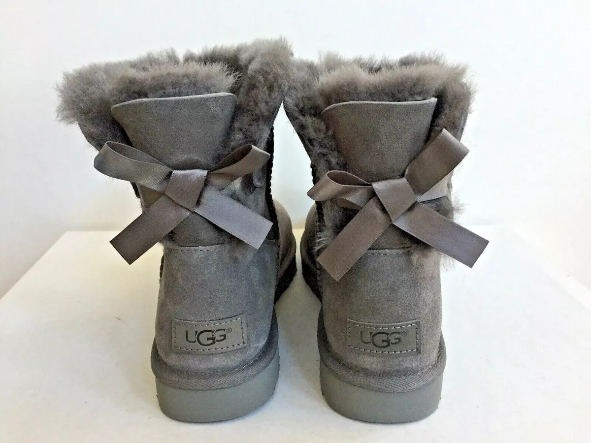 Ugg mini bailey bow on sale ii grey