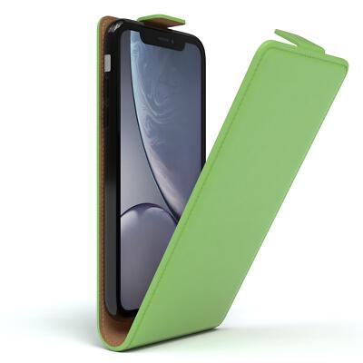 EAZY CASE für Apple iPhone XR Tasche Handytasche Hülle Flipcase Schutzhülle Grün