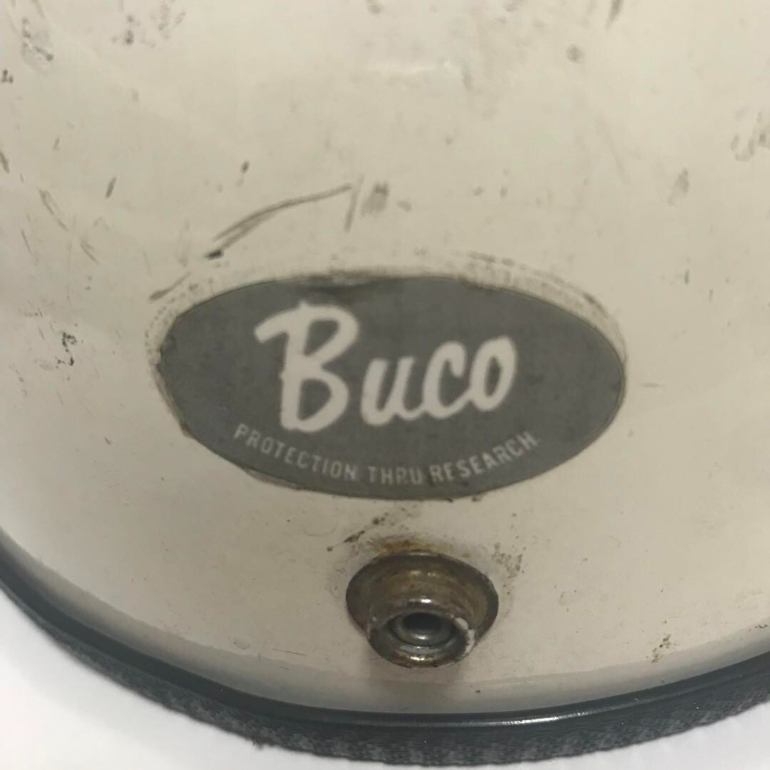 Vintage BUCO Bantam Motorcycle Jet Helmet M White | eBay