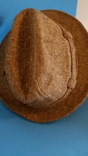 Stetson Vntg Tweed Fedora Hat Light Brown Size 7  Versatile Weight Solidly Made