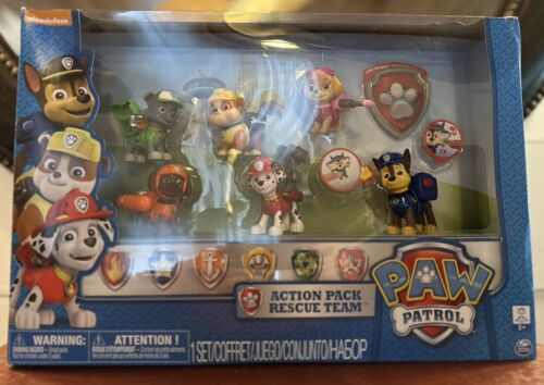 NEW Paw Patrol Action Pack Rescue Team Toy Figures