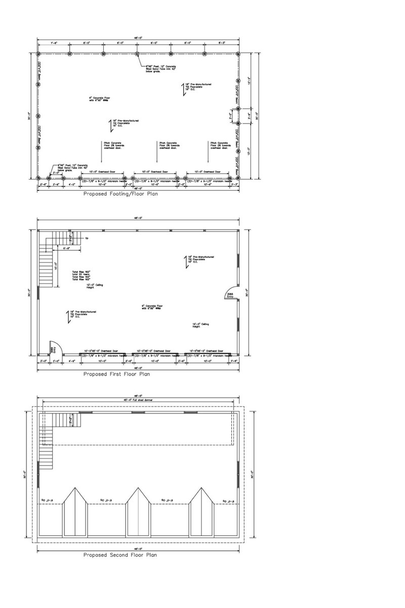 30x48 Garage Plans The Meridian Barndominium Kit Dc Structures 