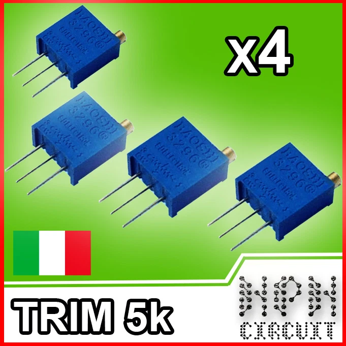 501 503 504 3362W 1k 100 Ohm Trim Pot Trimmer Résistance Variable - Foto 8